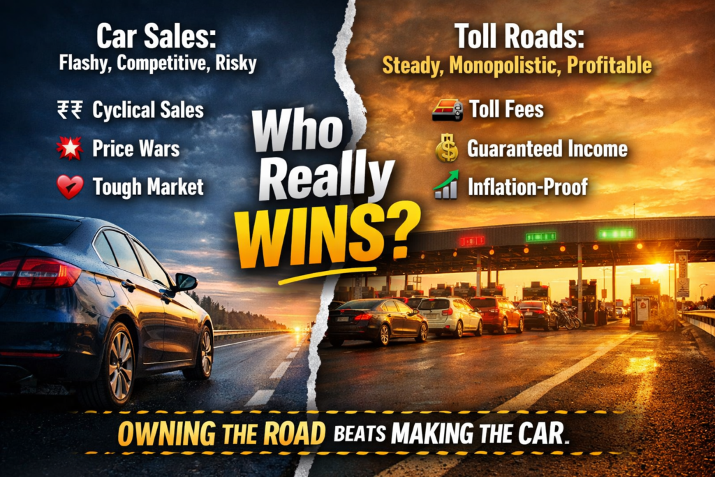 toll booth are better business than car companies